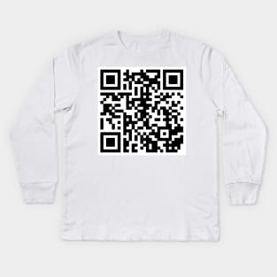 Rick Roll QR Code Kids Long Sleeve T-Shirt